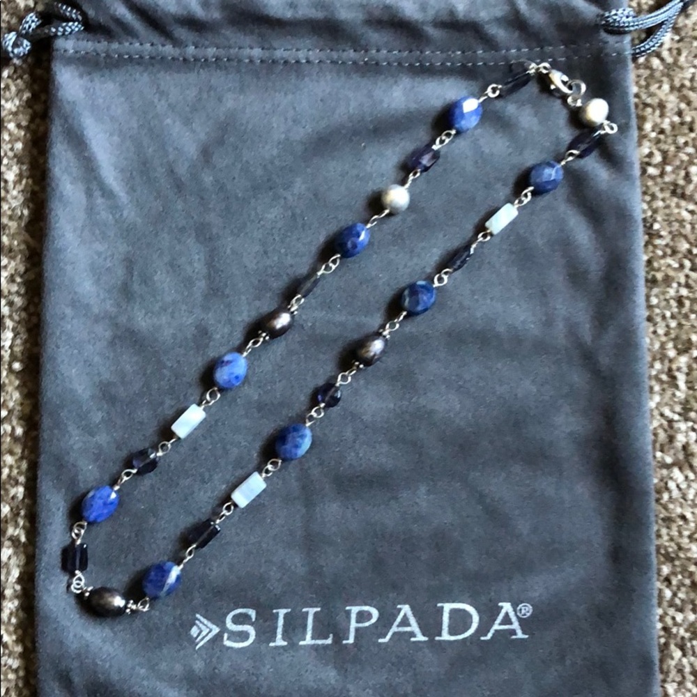 Silpada blue lace necklace